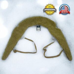 Universal Thread Womens Fall Winter Sherpa Faux Fur Detachable Collar Brown NWT